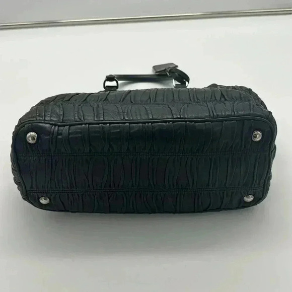 PRADA Nappa Gaufre B2599L Nero + 🆓 ENTRUPY COA - Picture 10 of 16